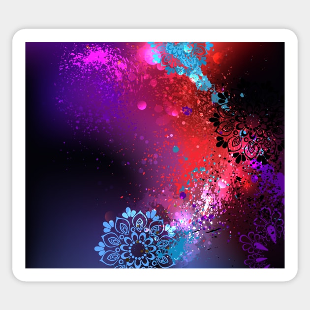 Purple Background Holi ( Abstract ) Sticker by Blackmoon9